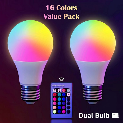 2pcs rgbw led bulb light - 2pcs,